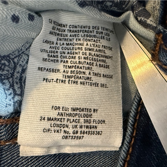 Anthropologie Pilcro & The Letterpress Mid Rise Skinny Jeans Size 29 Blue Denim - Picture 11 of 15